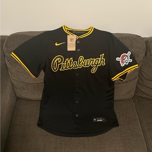 Nike Authentic Pittsburgh Pirates Alternate Limited Black Jersey